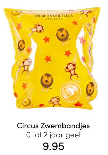 Aanbiedingen Circus zwembandjes - Swim Essentials - Geldig van 31/07/2022 tot 06/08/2022 bij Baby & Tiener Megastore