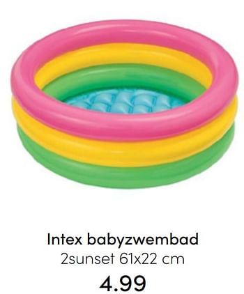 Aanbiedingen Intex babyzwembad - Intex - Geldig van 31/07/2022 tot 06/08/2022 bij Baby & Tiener Megastore