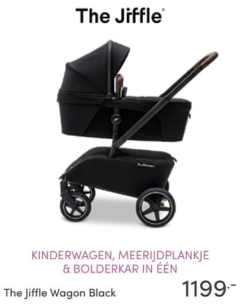 Aanbiedingen The jiffle wagon black - The jiffle - Geldig van 31/07/2022 tot 06/08/2022 bij Baby & Tiener Megastore
