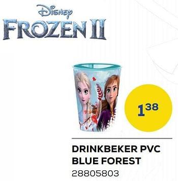 Aanbiedingen Drinkbeker pvc blue forest - Disney  Frozen - Geldig van 01/08/2022 tot 09/09/2022 bij Supra Bazar