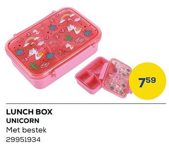 Aanbiedingen Lunch box unicorn - iDrink - Geldig van 01/08/2022 tot 09/09/2022 bij Supra Bazar