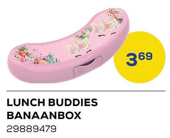 Aanbiedingen Lunch buddies banaanbox - Lunch Buddies - Geldig van 01/08/2022 tot 09/09/2022 bij Supra Bazar