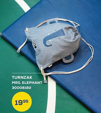 Aanbiedingen Turnzak mrs. elephant - Trixie - Geldig van 01/08/2022 tot 09/09/2022 bij Supra Bazar