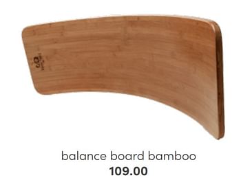 Aanbiedingen Balance board bamboo - Kinderfeets  - Geldig van 31/07/2022 tot 06/08/2022 bij Baby & Tiener Megastore