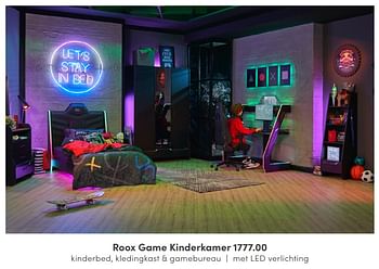 Aanbiedingen Roox game kinderkamer - Huismerk - Baby &amp; Tiener Megastore - Geldig van 31/07/2022 tot 06/08/2022 bij Baby & Tiener Megastore