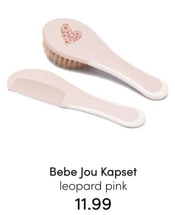 Aanbiedingen Bebe jou kapset leopard pink - Bebe-jou - Geldig van 31/07/2022 tot 06/08/2022 bij Baby & Tiener Megastore