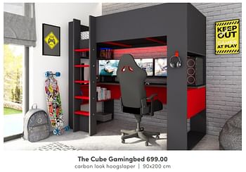 Aanbiedingen The cube gamingbed - Huismerk - Baby &amp; Tiener Megastore - Geldig van 31/07/2022 tot 06/08/2022 bij Baby & Tiener Megastore