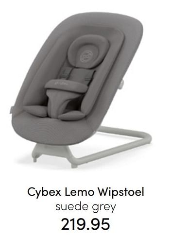 Aanbiedingen Cybex lemo wipstoel suede grey - Cybex - Geldig van 31/07/2022 tot 06/08/2022 bij Baby & Tiener Megastore