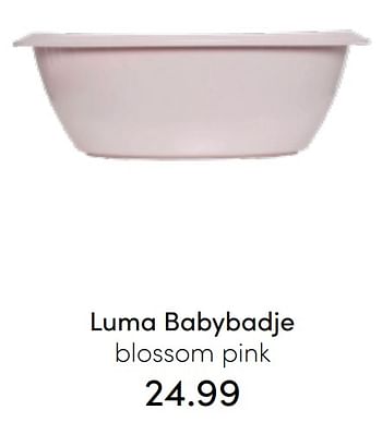 Aanbiedingen Luma babybadje blossom pink - Luma Babycare - Geldig van 31/07/2022 tot 06/08/2022 bij Baby & Tiener Megastore