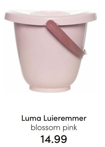 Aanbiedingen Luma luieremmer blossom pink - Luma Babycare - Geldig van 31/07/2022 tot 06/08/2022 bij Baby & Tiener Megastore