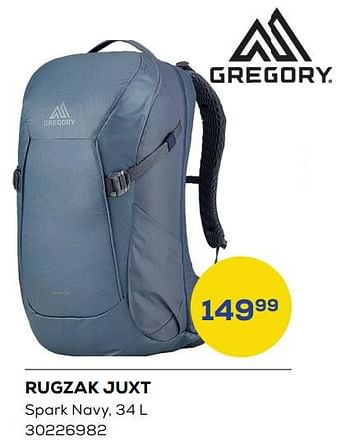 Aanbiedingen Rugzak juxt - GREGORY - Geldig van 01/08/2022 tot 09/09/2022 bij Supra Bazar