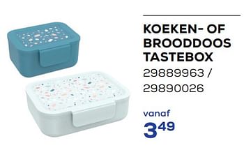 Aanbiedingen Koeken- of brooddoos tastebox - Huismerk - Supra Bazar - Geldig van 01/08/2022 tot 09/09/2022 bij Supra Bazar