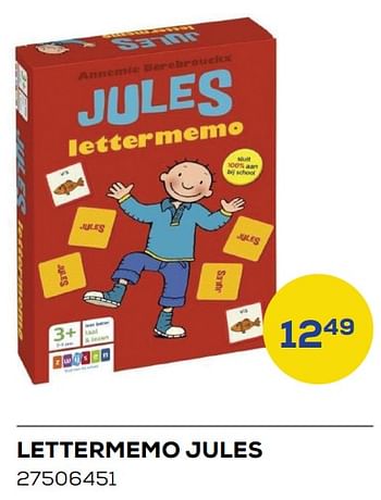 Aanbiedingen Lettermemo jules - Zwijsen - Geldig van 01/08/2022 tot 09/09/2022 bij Supra Bazar