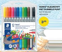 Aanbiedingen Noris kleurstift met dubbele punt - Staedtler - Geldig van 01/08/2022 tot 09/09/2022 bij Supra Bazar