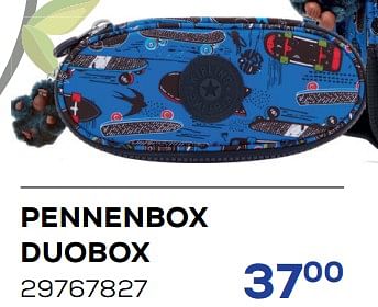 Aanbiedingen Pennenbox duobox - Kipling - Geldig van 01/08/2022 tot 09/09/2022 bij Supra Bazar