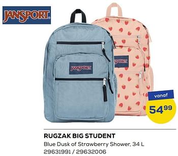 Aanbiedingen Rugzak big student - Jansport - Geldig van 01/08/2022 tot 09/09/2022 bij Supra Bazar