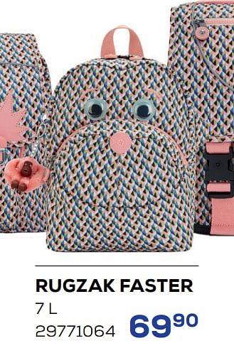 Aanbiedingen Rugzak faster - Kipling - Geldig van 01/08/2022 tot 09/09/2022 bij Supra Bazar