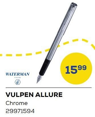 Aanbiedingen Vulpen allure - Waterman - Geldig van 01/08/2022 tot 09/09/2022 bij Supra Bazar