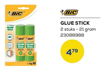 Aanbiedingen Glue stick - BIC - Geldig van 01/08/2022 tot 09/09/2022 bij Supra Bazar