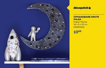 Aanbiedingen Ophangbare grote maan - Decopatch - Geldig van 01/08/2022 tot 09/09/2022 bij Supra Bazar