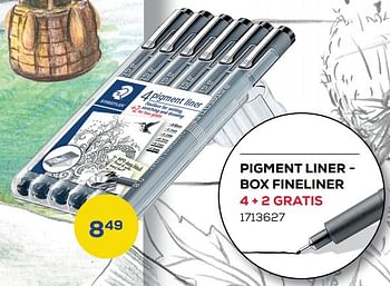 Aanbiedingen Pigment liner - box fineliner - Staedtler - Geldig van 01/08/2022 tot 09/09/2022 bij Supra Bazar