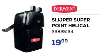 Aanbiedingen Slijper super point helical - Derwent - Geldig van 01/08/2022 tot 09/09/2022 bij Supra Bazar