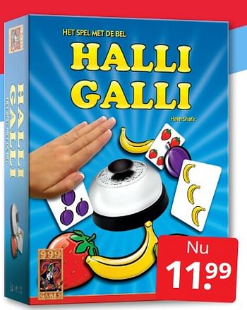 Aanbiedingen Halli galli - 999games - Geldig van 30/07/2022 tot 07/08/2022 bij Boekenvoordeel