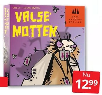 Aanbiedingen Valse motten - 999games - Geldig van 30/07/2022 tot 07/08/2022 bij Boekenvoordeel