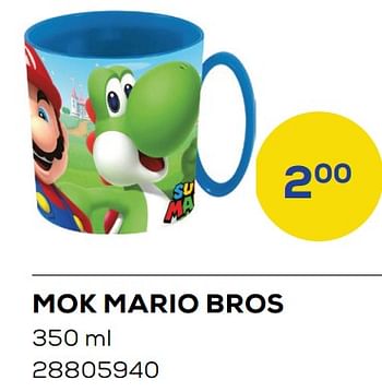 Aanbiedingen Mok mario bros - Super Mario - Geldig van 01/08/2022 tot 09/09/2022 bij Supra Bazar