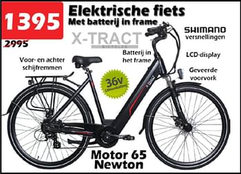 Aanbiedingen Elektrische fiets met batterij in frame - X-tract - Geldig van 20/07/2022 tot 14/08/2022 bij Itek