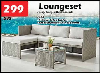 Aanbiedingen Loungeset - Huismerk - Itek - Geldig van 20/07/2022 tot 14/08/2022 bij Itek