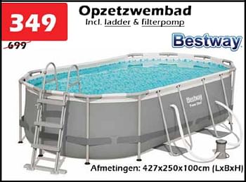 Aanbiedingen Opzetzwembad - BestWay - Geldig van 20/07/2022 tot 14/08/2022 bij Itek