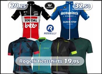 Aanbiedingen Rogelli fietsshirts - Rogelli - Geldig van 20/07/2022 tot 14/08/2022 bij Itek