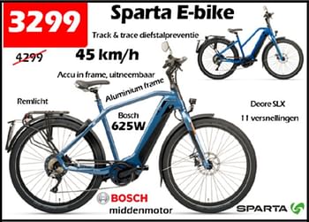 Aanbiedingen Sparta e-bike - Sparta - Geldig van 20/07/2022 tot 14/08/2022 bij Itek