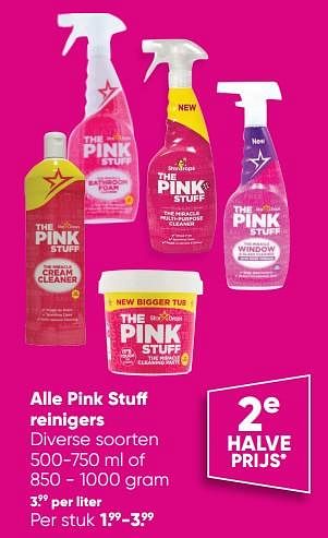 Aanbiedingen Alle pink stuff reinigers - Huismerk - Big Bazar - Geldig van 01/08/2022 tot 28/08/2022 bij Big Bazar