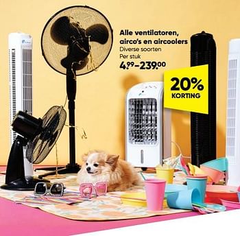 Aanbiedingen Alle ventilatoren airco’s en aircoolers - Huismerk - Big Bazar - Geldig van 01/08/2022 tot 28/08/2022 bij Big Bazar