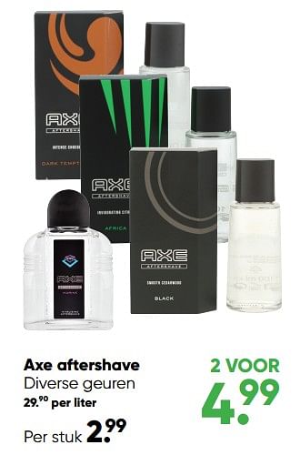 Aanbiedingen Axe aftershave - Axe - Geldig van 01/08/2022 tot 28/08/2022 bij Big Bazar