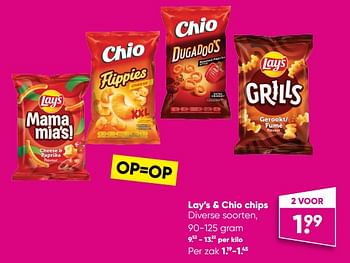 Aanbiedingen Lay’s + chio chips - Huismerk - Big Bazar - Geldig van 01/08/2022 tot 28/08/2022 bij Big Bazar
