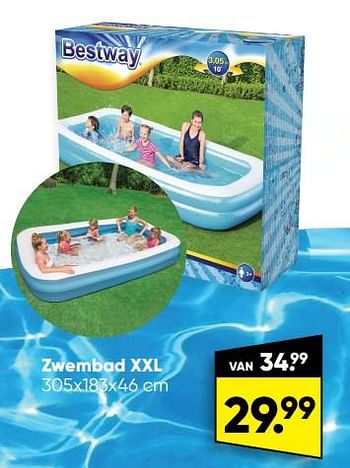 Aanbiedingen Zwembad xxl - BestWay - Geldig van 01/08/2022 tot 28/08/2022 bij Big Bazar