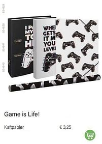 Aanbiedingen Game is life! kaftpapier - Game is Life! - Geldig van 01/08/2022 tot 31/08/2022 bij Multi Bazar