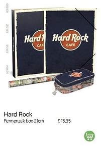 Aanbiedingen Hard rock pennenzak box - Hard Rock - Geldig van 01/08/2022 tot 31/08/2022 bij Multi Bazar