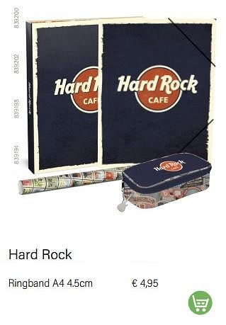 Aanbiedingen Hard rock ringband a4 - Hard Rock - Geldig van 01/08/2022 tot 31/08/2022 bij Multi Bazar