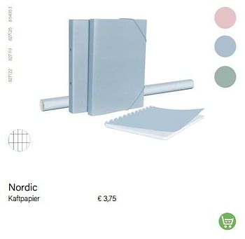 Aanbiedingen Nordic kaftpapier - Nordic - Geldig van 01/08/2022 tot 31/08/2022 bij Multi Bazar