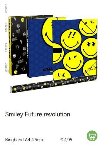 Aanbiedingen Smiley future revolution ringband a4 - Smiley World - Geldig van 01/08/2022 tot 31/08/2022 bij Multi Bazar