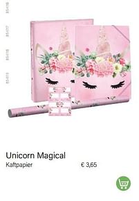 Aanbiedingen Unicorn magical kaftpapier - Unicorn Magical - Geldig van 01/08/2022 tot 31/08/2022 bij Multi Bazar
