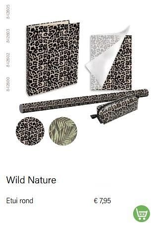 Aanbiedingen Wild nature etui rond - Wild Nature  - Geldig van 01/08/2022 tot 31/08/2022 bij Multi Bazar