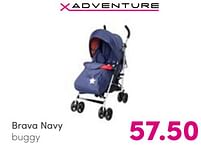 Aanbiedingen Brava navy buggy - Xadventure - Geldig van 07/08/2022 tot 13/08/2022 bij Baby & Tiener Megastore
