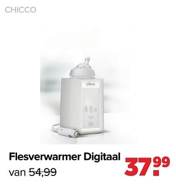 Aanbiedingen Chicco flesverwarmer digitaal - Chicco - Geldig van 01/08/2022 tot 27/08/2022 bij Baby-Dump