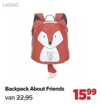 Aanbiedingen Lassig backpack about friends - Lassig - Geldig van 01/08/2022 tot 27/08/2022 bij Baby-Dump