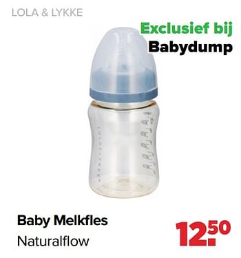 Aanbiedingen Lola + lykke baby melkfles naturalflow - Lola &amp; Lykke - Geldig van 01/08/2022 tot 27/08/2022 bij Baby-Dump